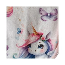 Babero 0-6 meses unicornio
