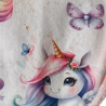 Babero 0-6 meses unicornio