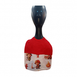 babero impermeable Bombero - Rojo +6 m