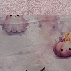babero impermeable CuquiHalloween - Rosa +6 m