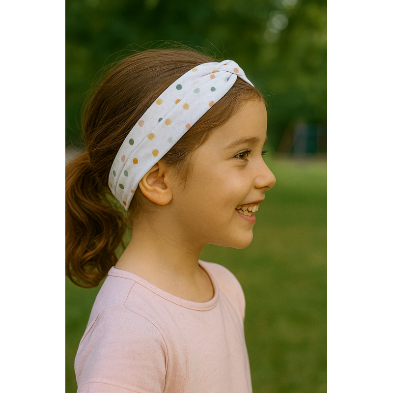 Diademas Infantiles de Tela Topitos Diademas Infantiles de Tela Topitos