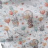 Bolsita impermeable infantil mapaches globos