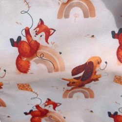 Bolsita impermeable infantil zorritos arcoiris