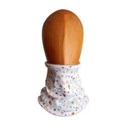 Braga de cuello infantil con estampado de flores y hojas