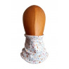 Braga de cuello infantil con estampado de flores y hojas