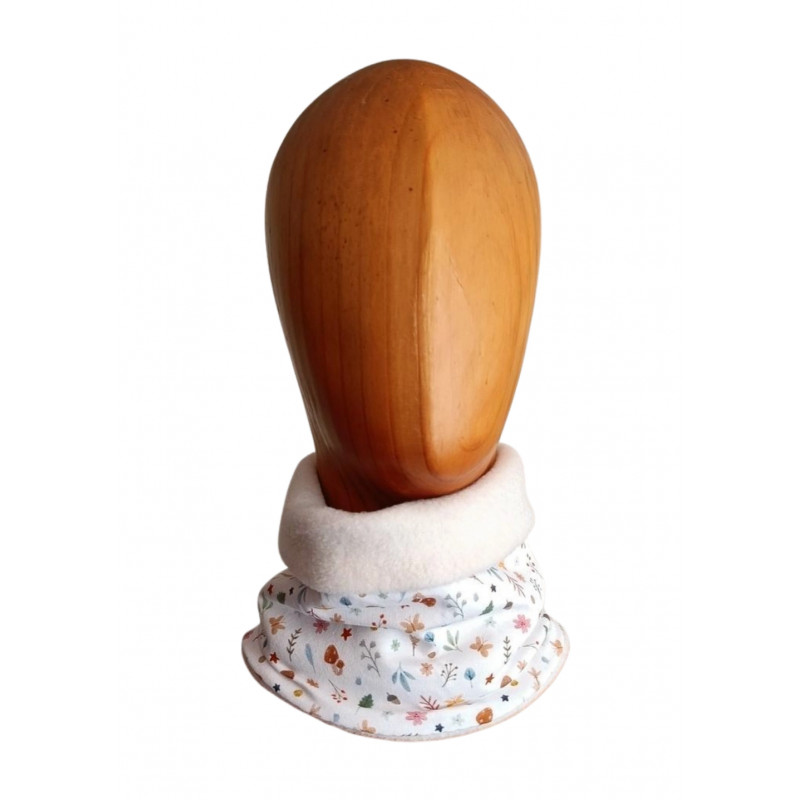 Braga de cuello infantil reversible con interior polar