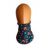 Vista frontal alternativa: Braga de cuello infantil Manchas Azul, segunda vista frontal sobre maniquí.