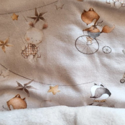 Cuello polar infantil Ositos bicicleta – Abrigo de invierno hecho a mano