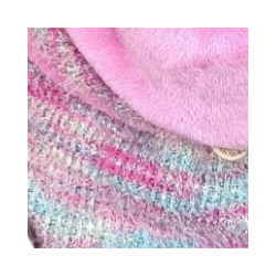 Bufanda triangular con brilli-brilli y coralina