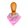 Bufanda triangular con brilli-brilli y coralina