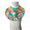 Babero 0-6 meses flores 3D