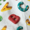 Babero 0-6 meses letras